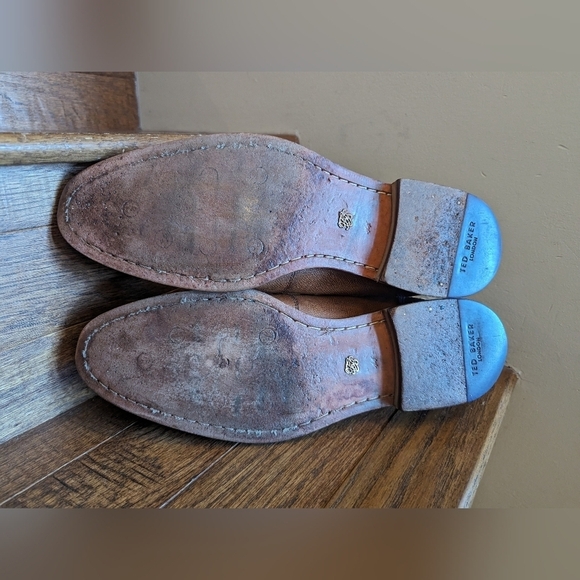 TED BAKER Men's Tan Fussel dress Shoes Sz 11 - Picture 8 of 13